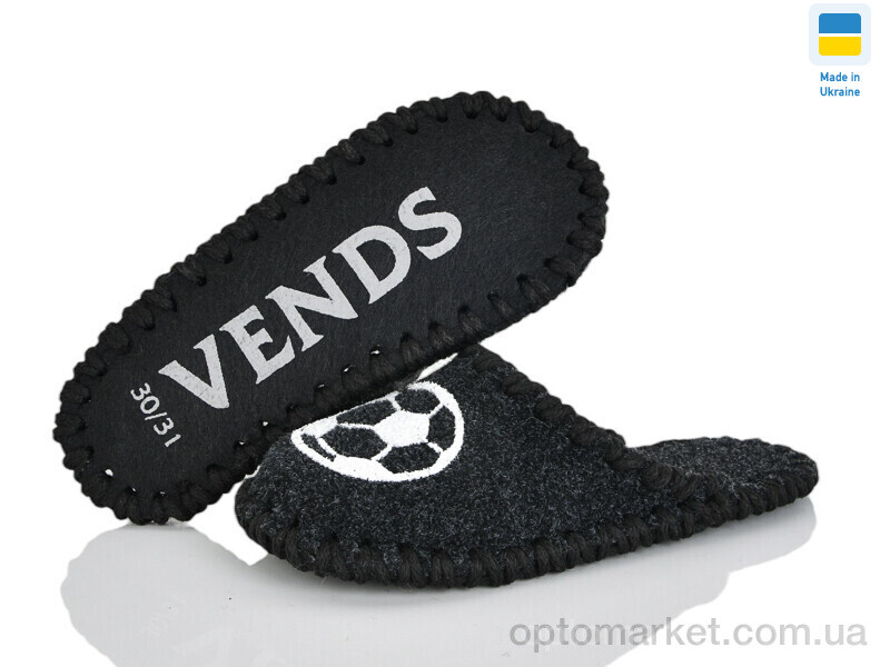 Купить Капці дитячі 014 дит. асфальт чорний Vends чорний, фото 3