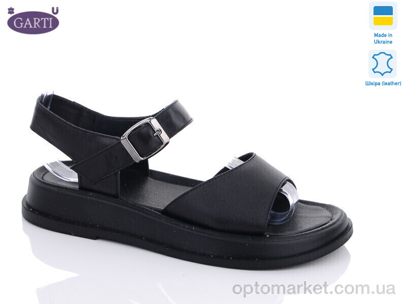 Купить Босоніжки жіночі 0140 чорн. шкіра Garti чорний, фото 1