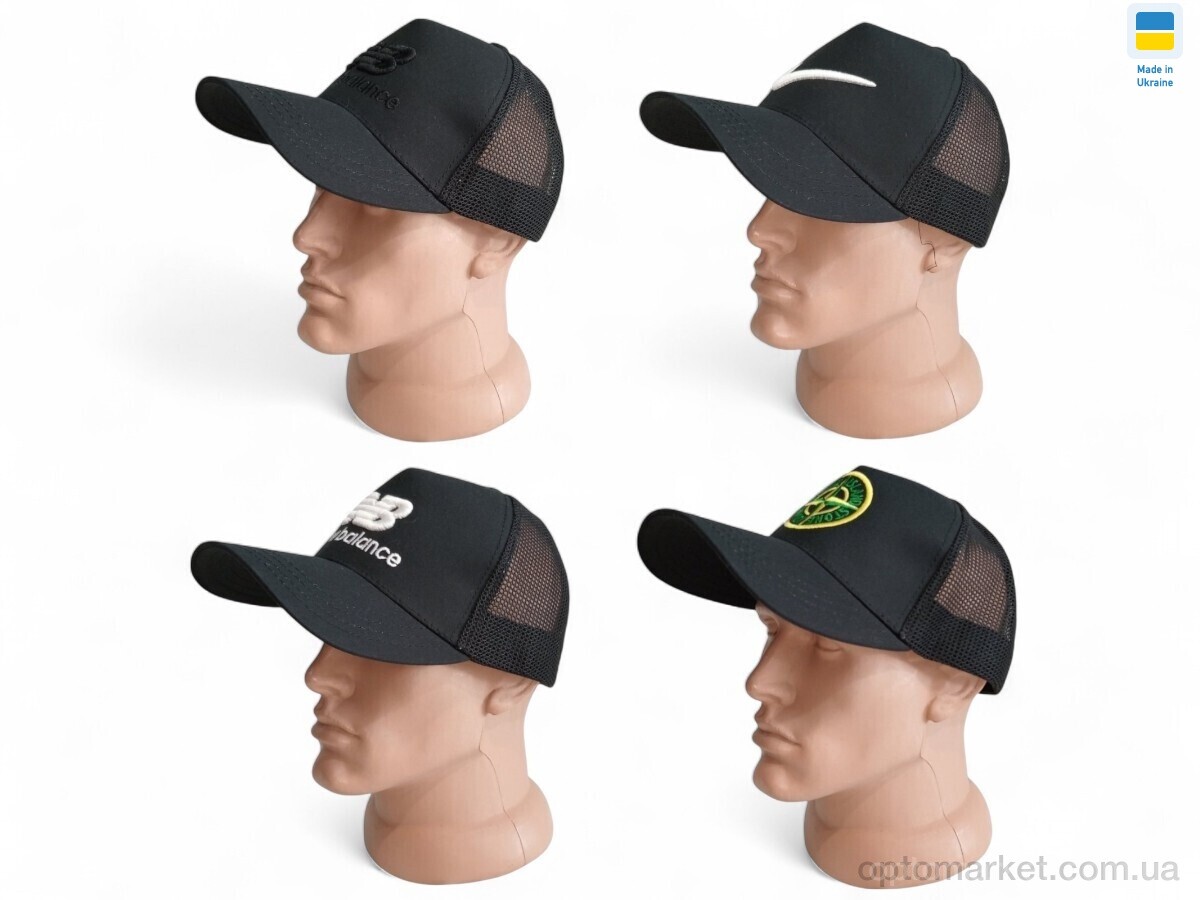 Купить Кепка чоловічі 0141 mix Mabi чорний, фото 2