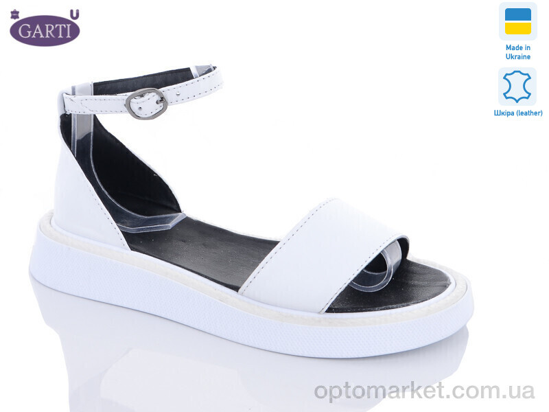Купить Босоніжки жіночі 0143 біла шкіра Garti білий, фото 1