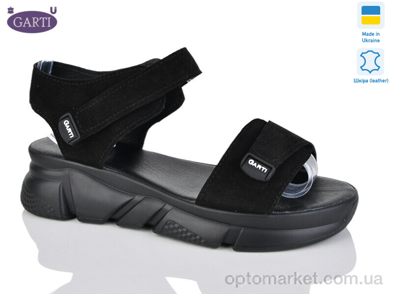 Купить Босоніжки жіночі 0150 чорний замш Garti чорний, фото 1