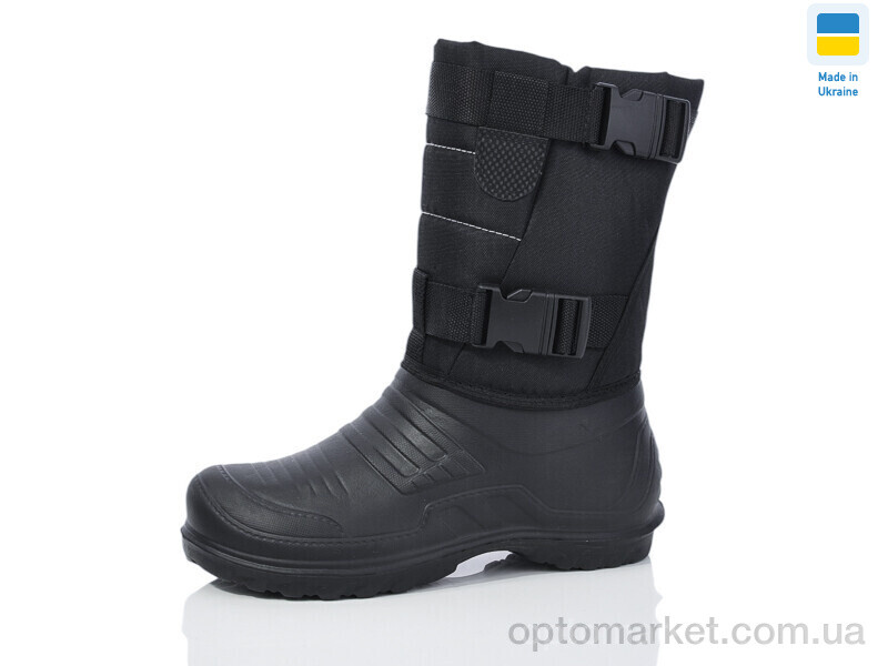 Купить Чоботи з піни чоловічі 017 чорний зима Inblue чорний, фото 1