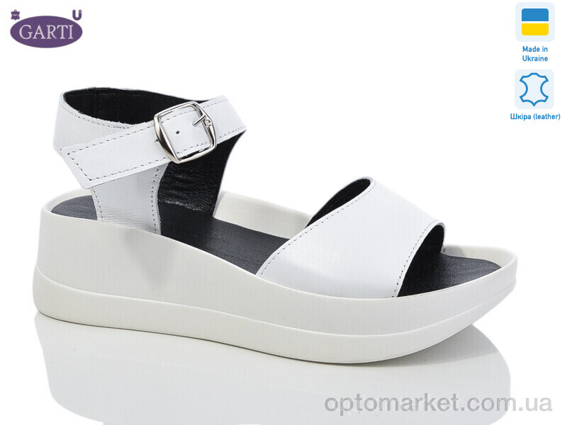 Купить Босоніжки жіночі 0179 біла шкіра Garti білий, фото 1