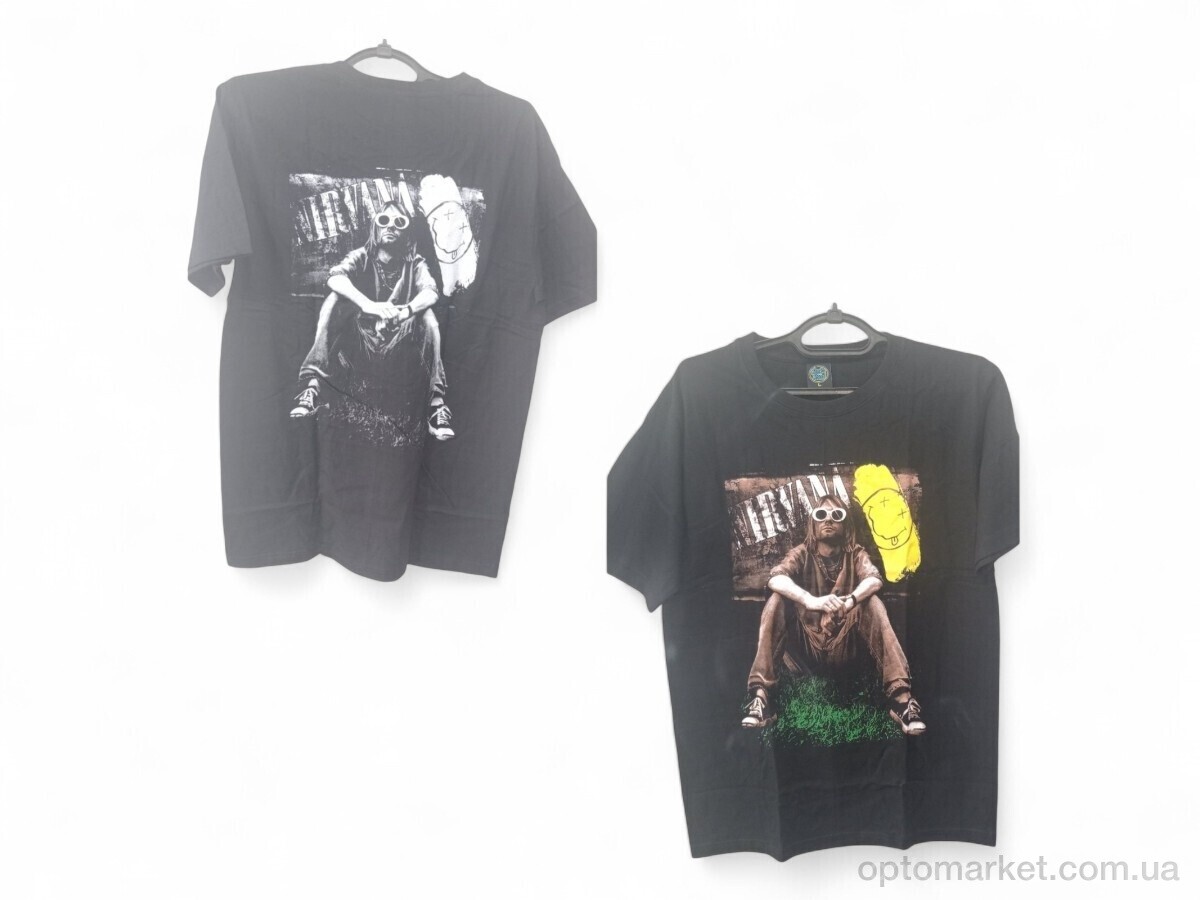 Купить Футболка чоловічі 0186 чорний Mabi чорний, фото 1