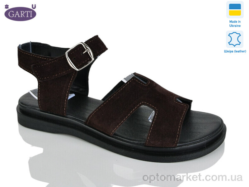 Купить Босоніжки жіночі 0194 коричневий замш Garti коричневий, фото 1