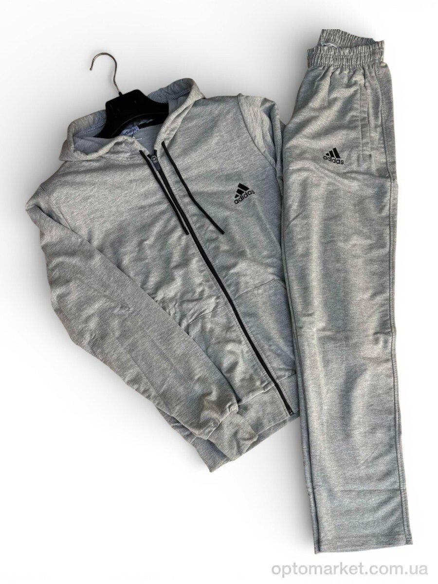 Купить Спортивний костюм чоловічі 01Ad св.сірий A.idas сірий, фото 2