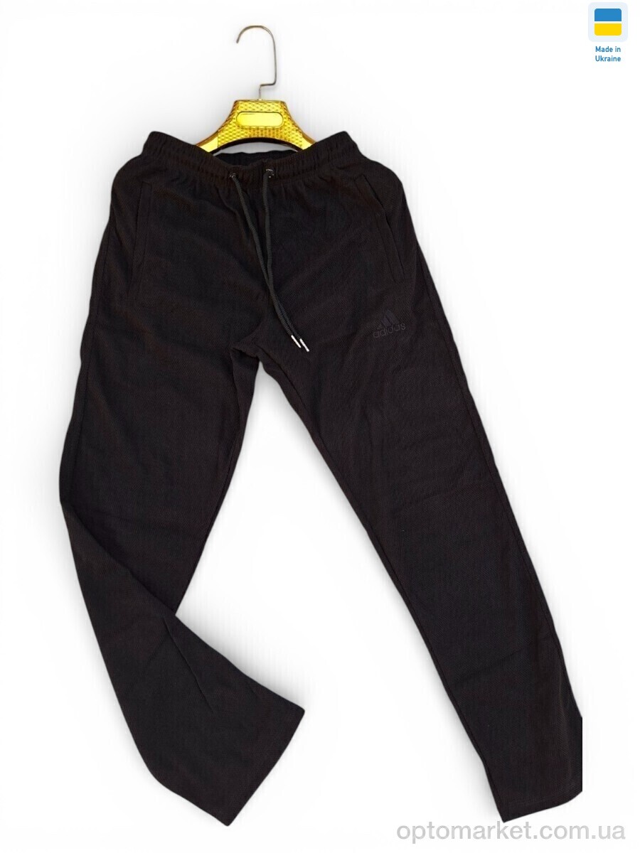 Купить Спортивні штаны чоловічі 02-1Ad чорний A.idas чорний, фото 2