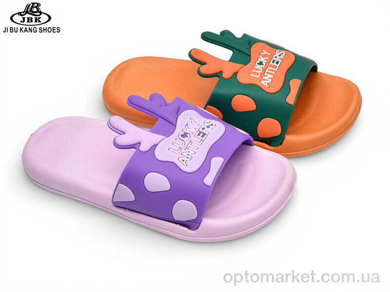 Купить Шльопанці дитячі 02-758 orange-lilac mix Jibukang мікс, фото 1