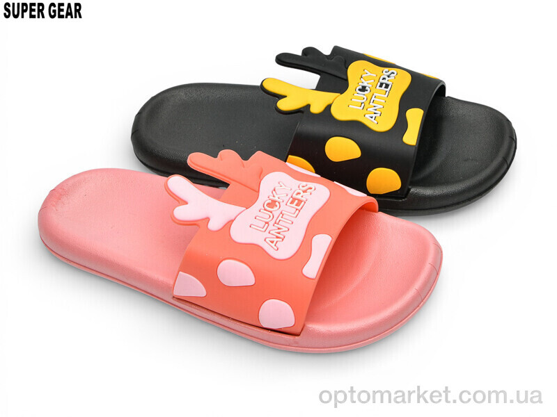 Купить Шльопанці дитячі 02-759 black-pink mix Super Gear мікс, фото 1
