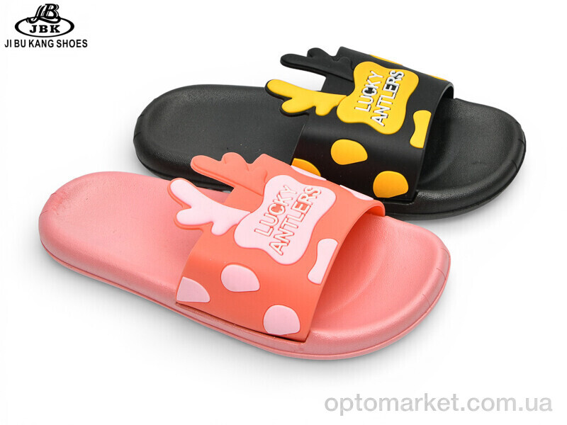 Купить Шльопанці дитячі 02-759 black-pink mix Jibukang мікс, фото 1