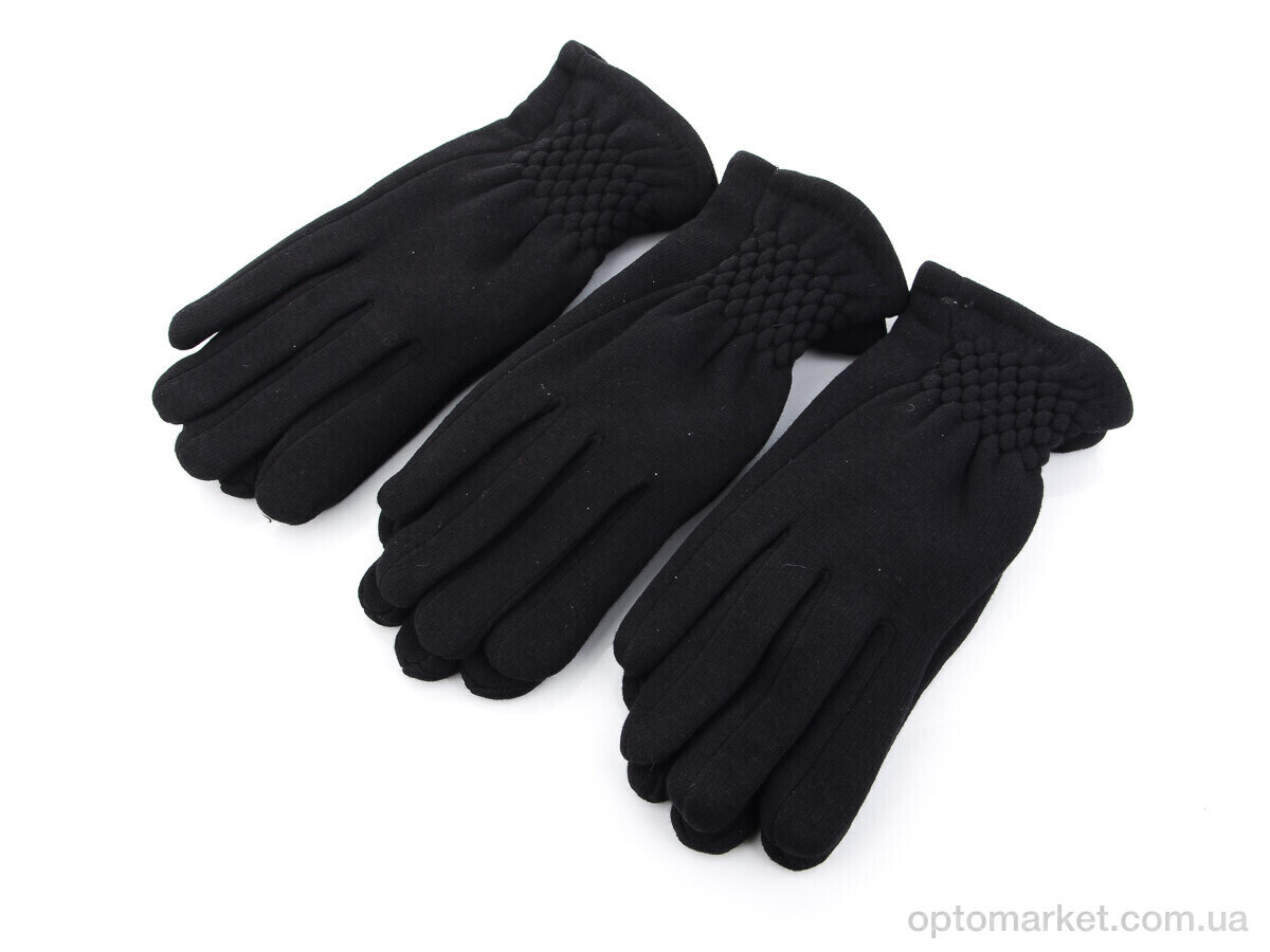 Купить Рукавички жіночі 02 трикотаж махра RuBi чорний, фото 1