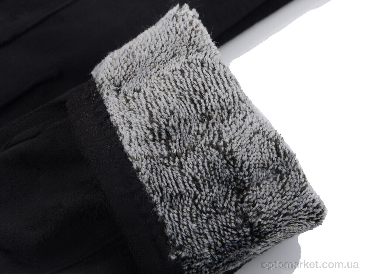 Купить Рукавички жіночі 02 замш махра RuBi чорний, фото 2