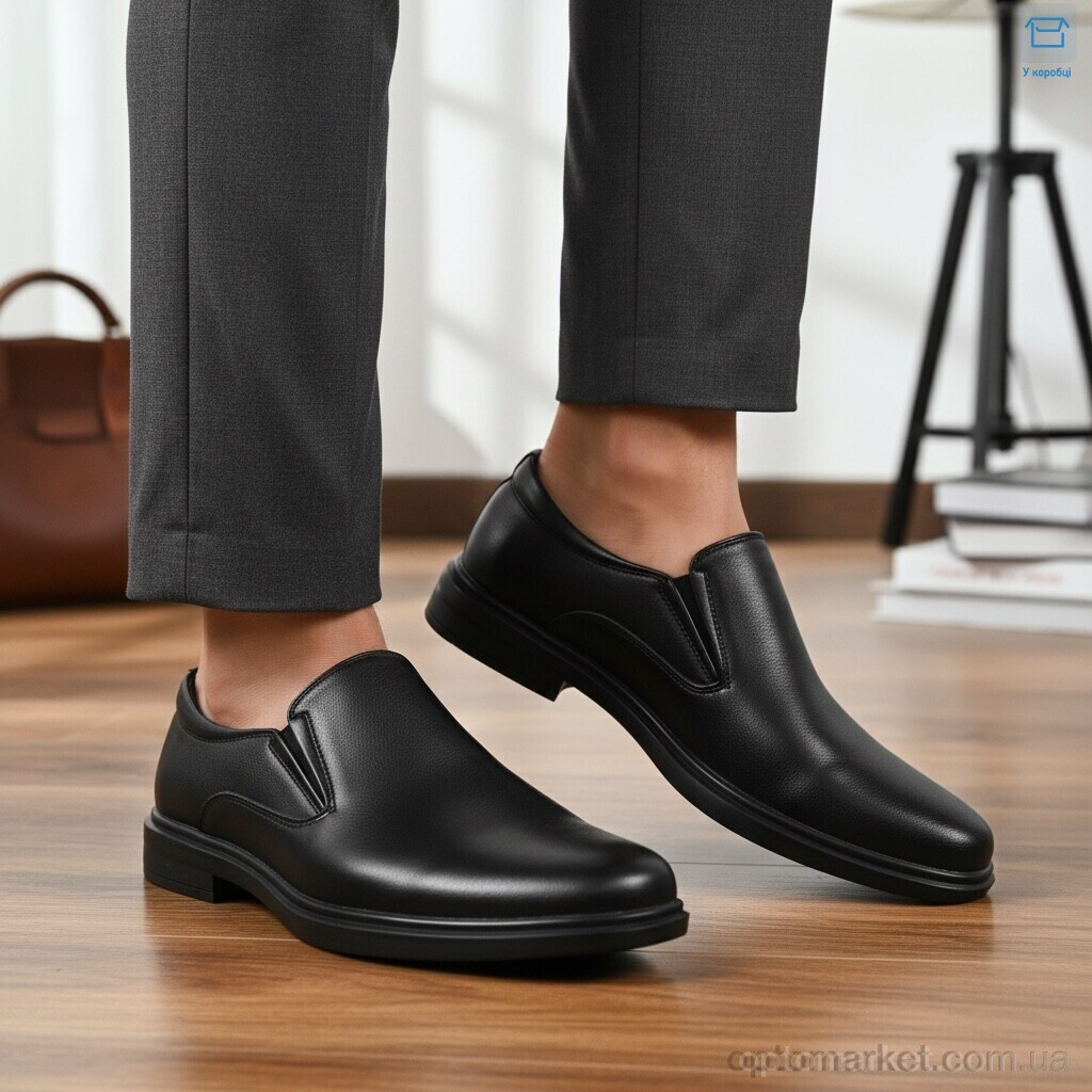 Купить Туфлі чоловічі 021-3A Kulada чорний, фото 2