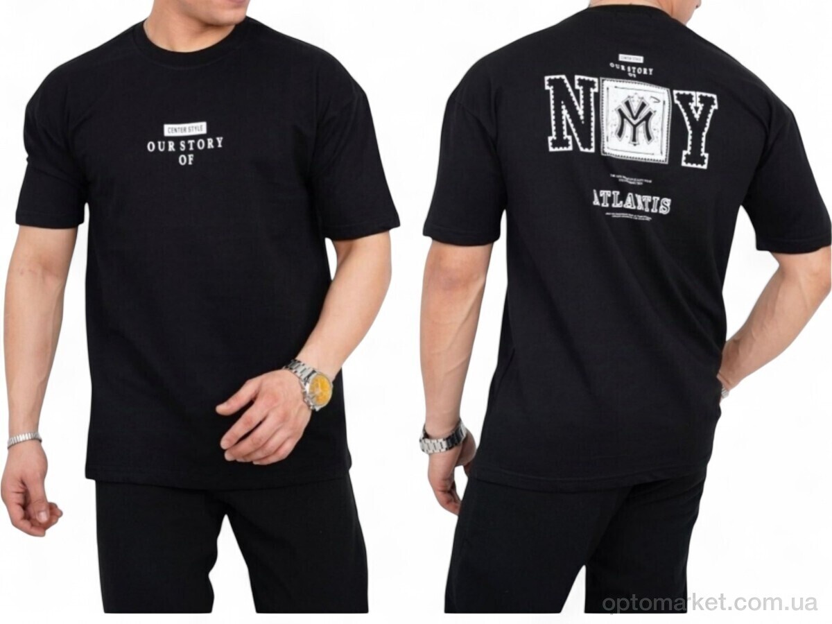 Купить Футболка чоловічі 0219 чорний Mabi чорний, фото 1