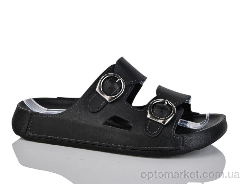 Купить Шльопанці жіночі 023-1 Mulex чорний, фото 1