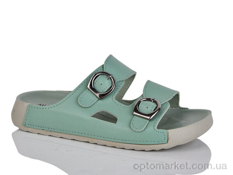 Купить Шльопанці жіночі 023-3 Mulex зелений, фото 1