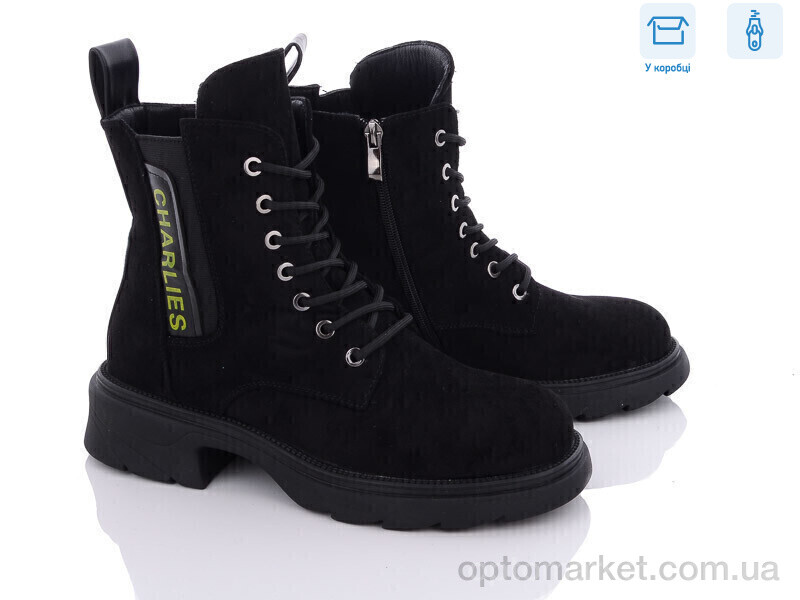 Купить Черевики жіночі 0230-1D Lilin shoes чорний, фото 1