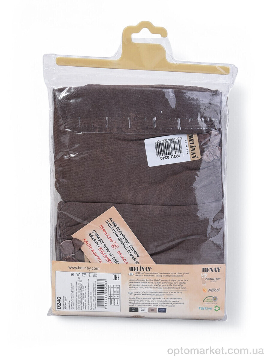 Купить Трусы жіночі 0240 brown Belinay коричневий, фото 2