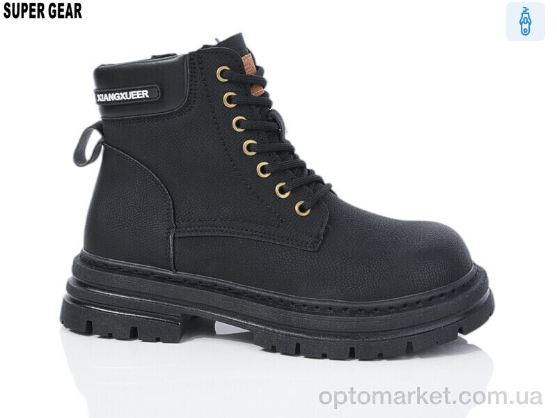 Купить Черевики жіночі 025-40 black Super Gear чорний, фото 1