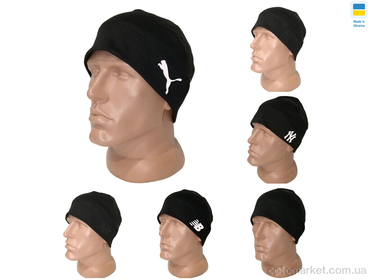 Купить Шапка чоловічі 0283 mix Mabi чорний, фото 2