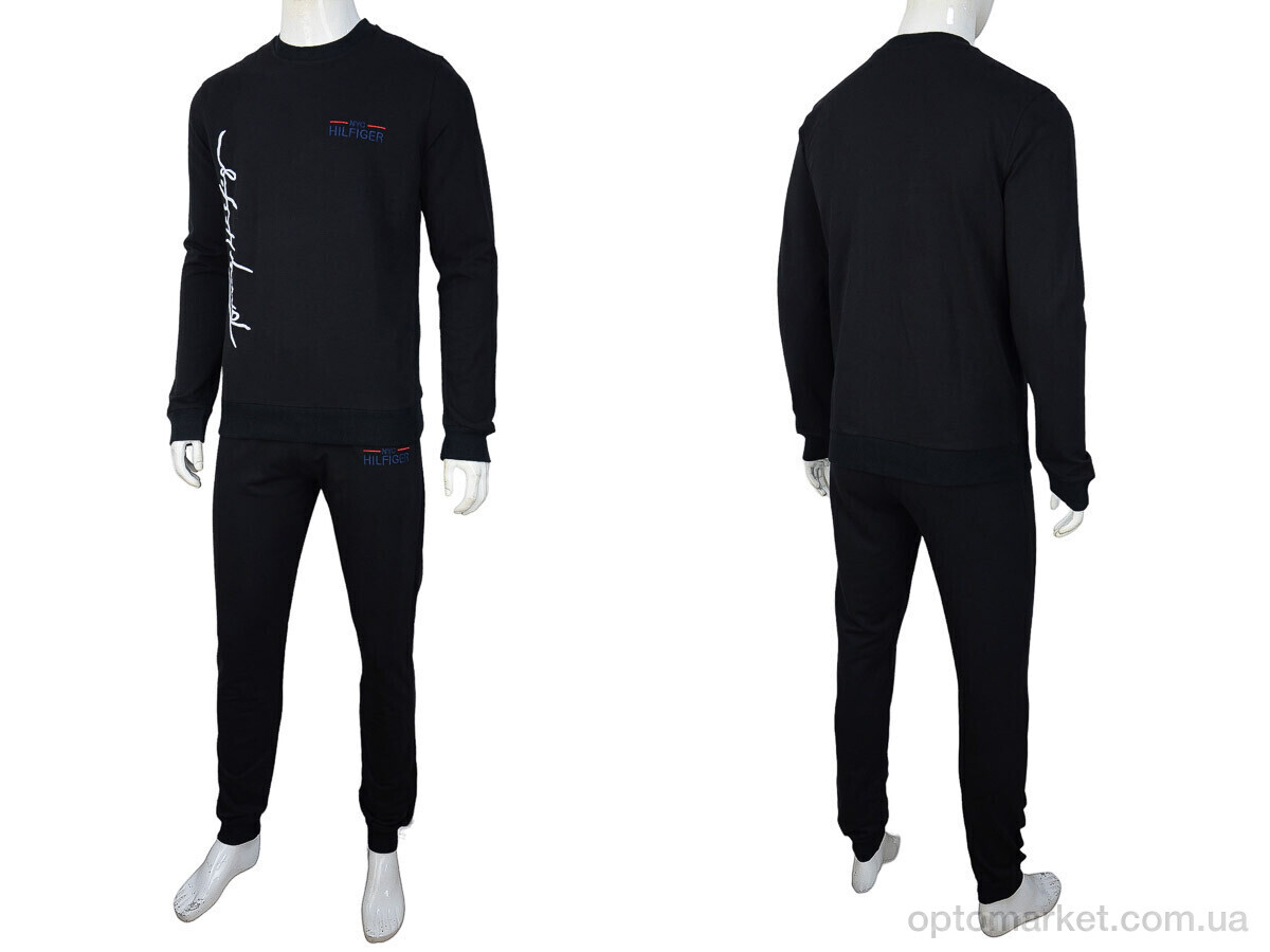 Купить Спортивний костюм чоловічі 02924 black T.mmy hilfiger чорний, фото 4