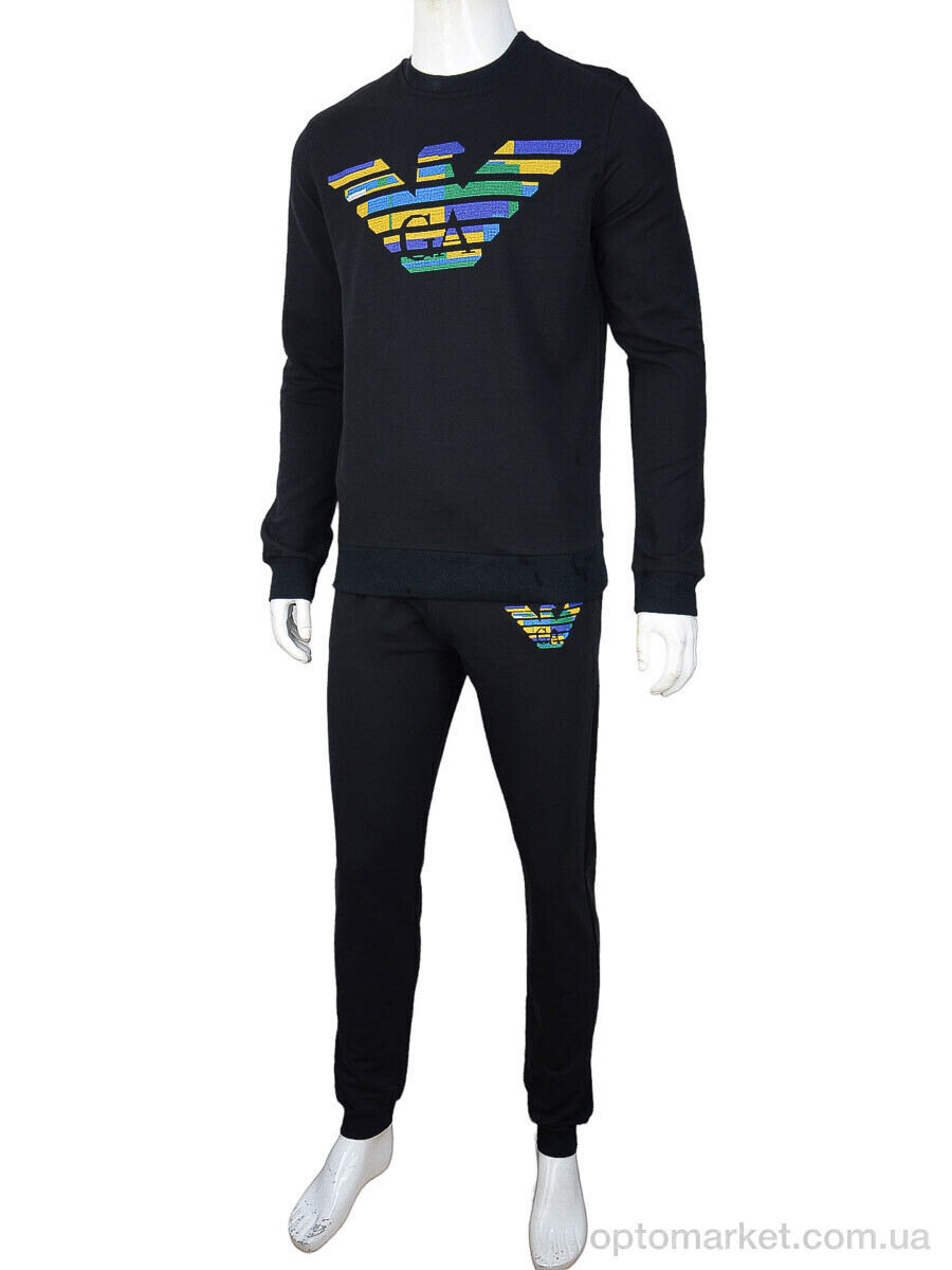 Купить Спортивний костюм чоловічі 02929 black G.orgio Armani чорний, фото 2