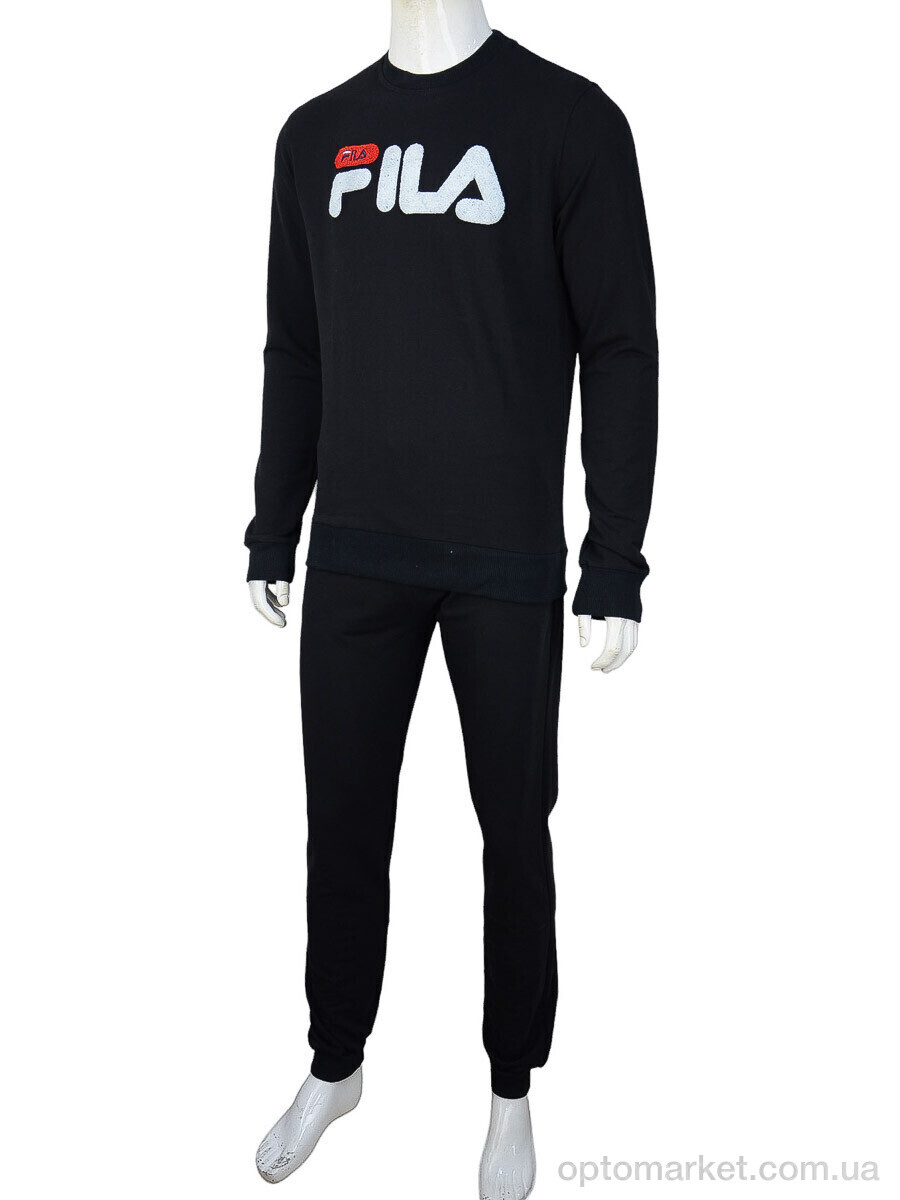 Купить Спортивний костюм чоловічі 02931 black F.la чорний, фото 2