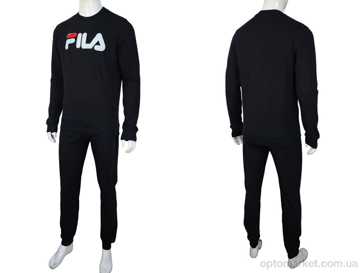 Купить Спортивний костюм чоловічі 02931 black F.la чорний, фото 4