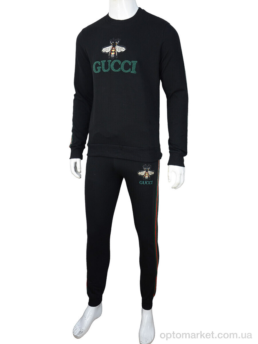 Купить Спортивний костюм чоловічі 02935 black G.cci чорний, фото 2