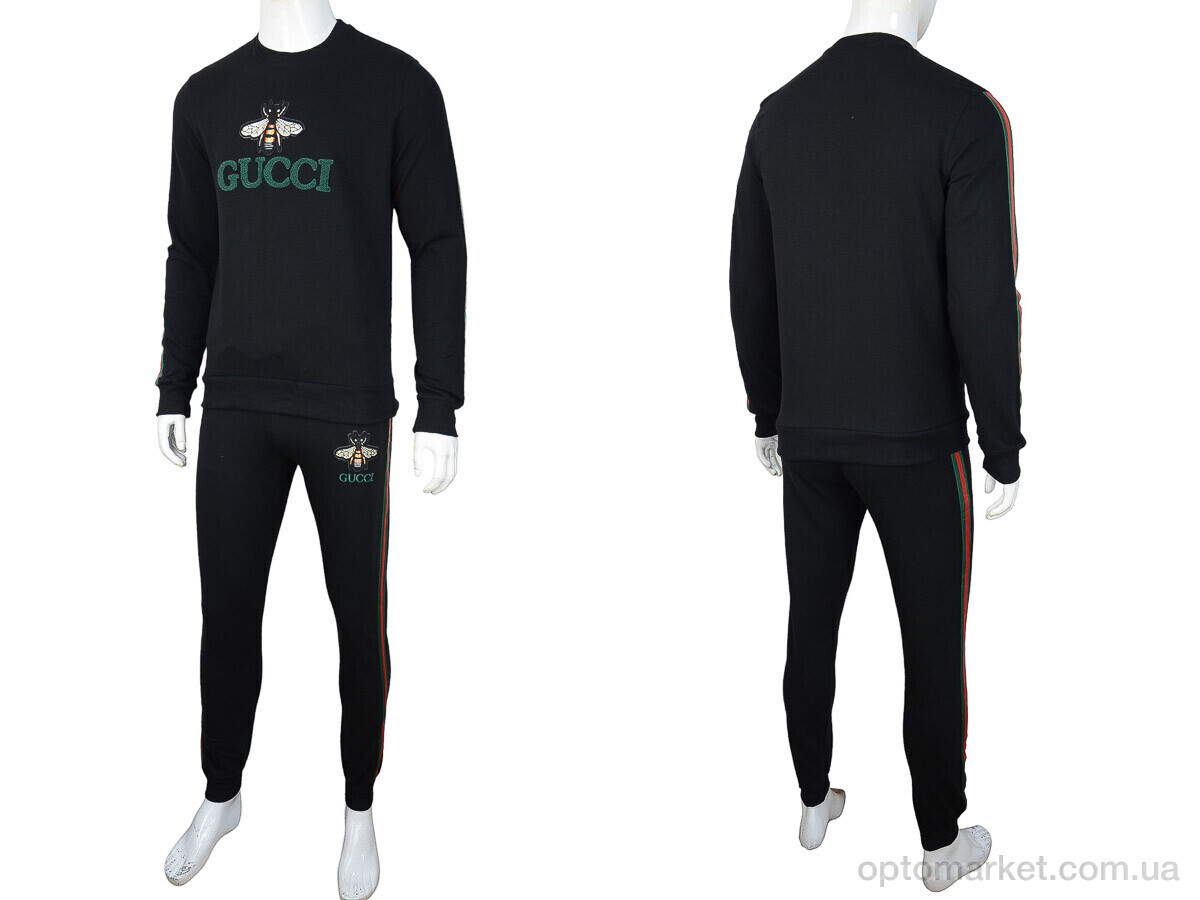 Купить Спортивний костюм чоловічі 02935 black G.cci чорний, фото 4