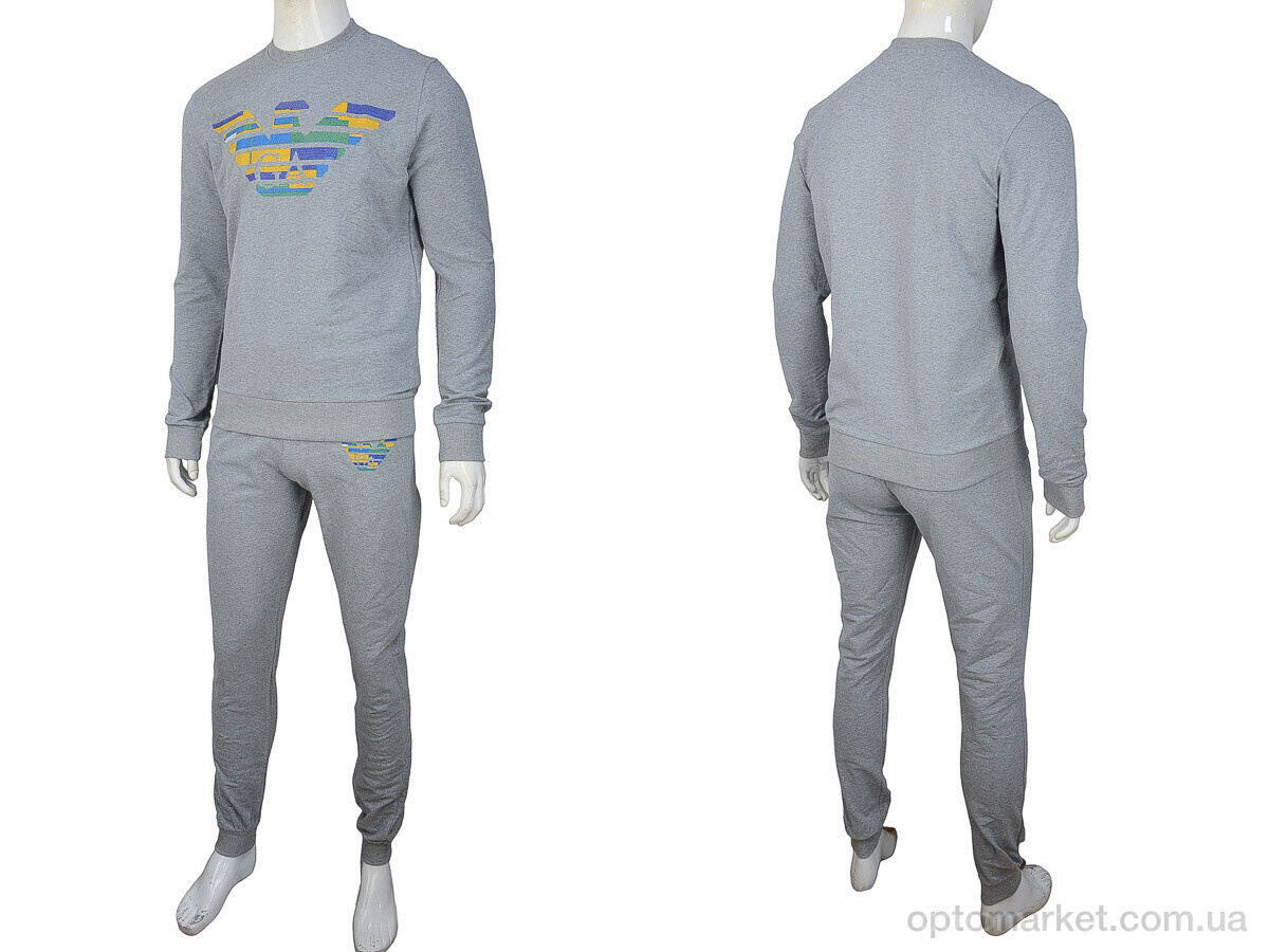 Купить Спортивний костюм чоловічі 02947 l.grey G.orgio Armani сірий, фото 4
