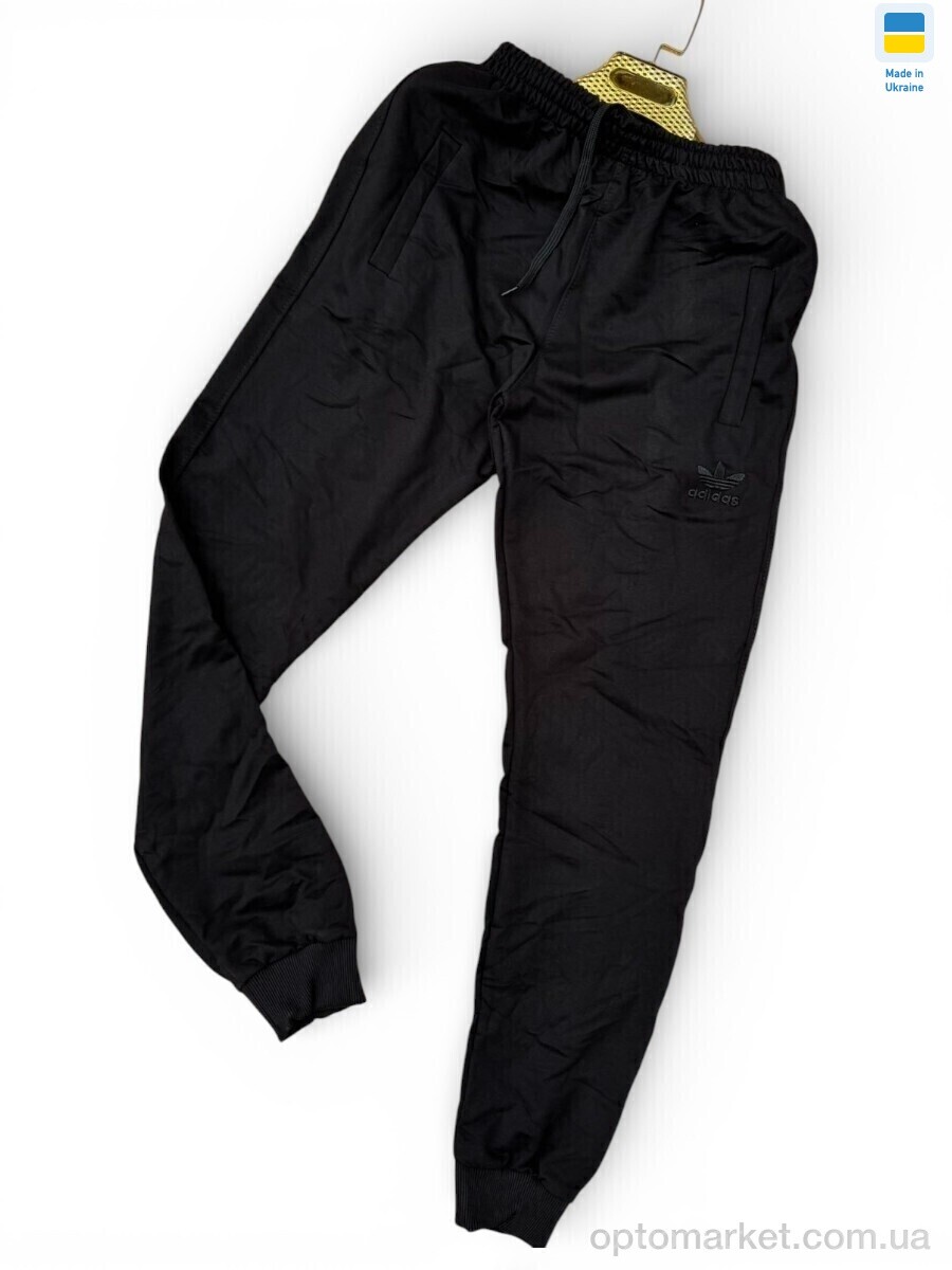 Купить Спортивні штаны чоловічі 02Ad чорний A.idas чорний, фото 2