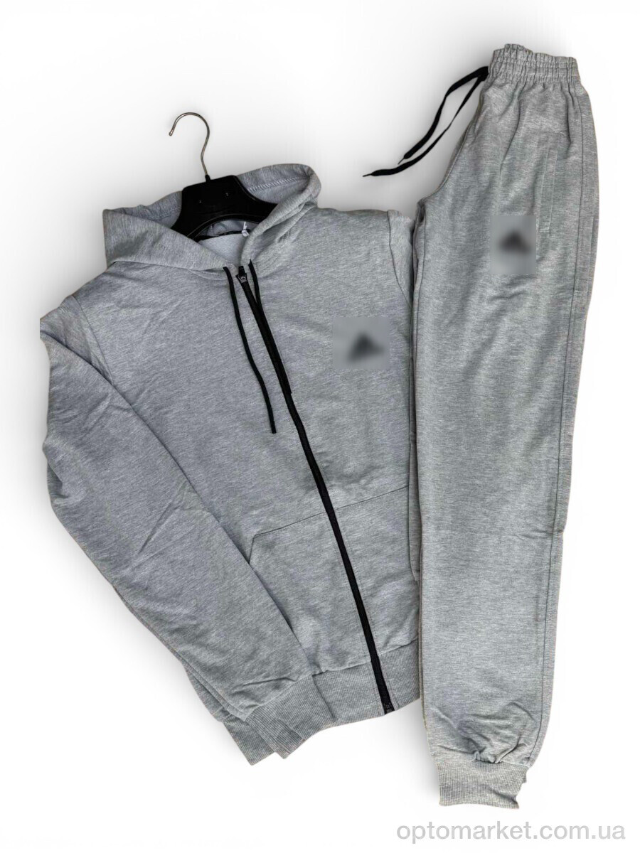 Купить Спортивний костюм чоловічі 02Ad св.сірий A.idas сірий, фото 1