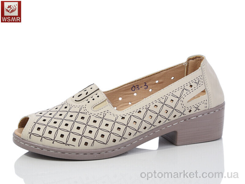Купить Туфлі жіночі 03-3 WSMR бежевий, фото 1