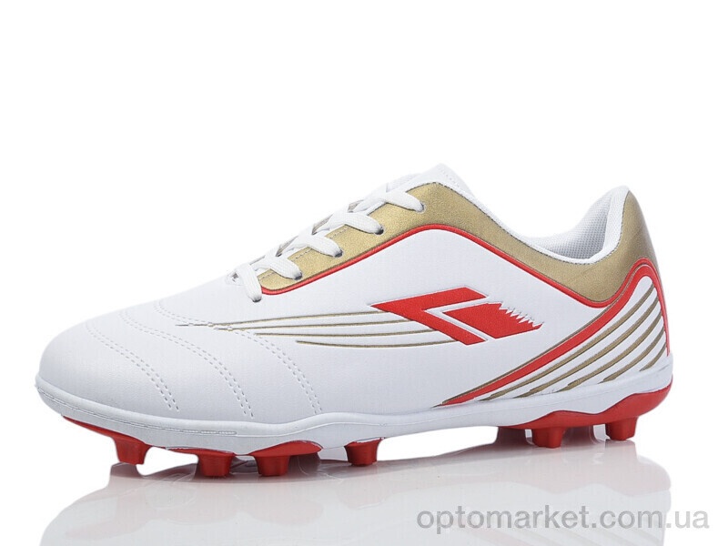 Купить Футбольне взуття чоловічі 03-32 white-red ASHIGULI білий, фото 1