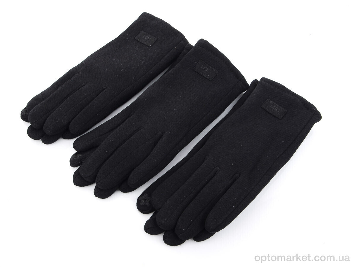 Купить Рукавички жіночі 03 трикотаж махра RuBi чорний, фото 1