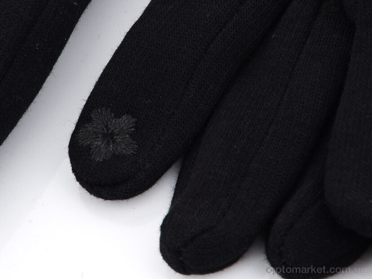 Купить Рукавички жіночі 03 трикотаж махра RuBi чорний, фото 2