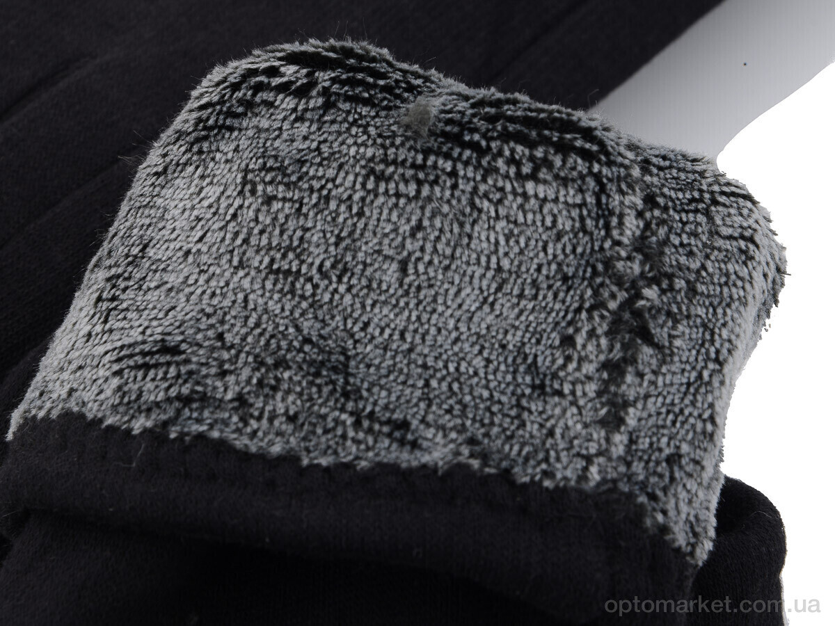 Купить Рукавички жіночі 03 трикотаж махра RuBi чорний, фото 3