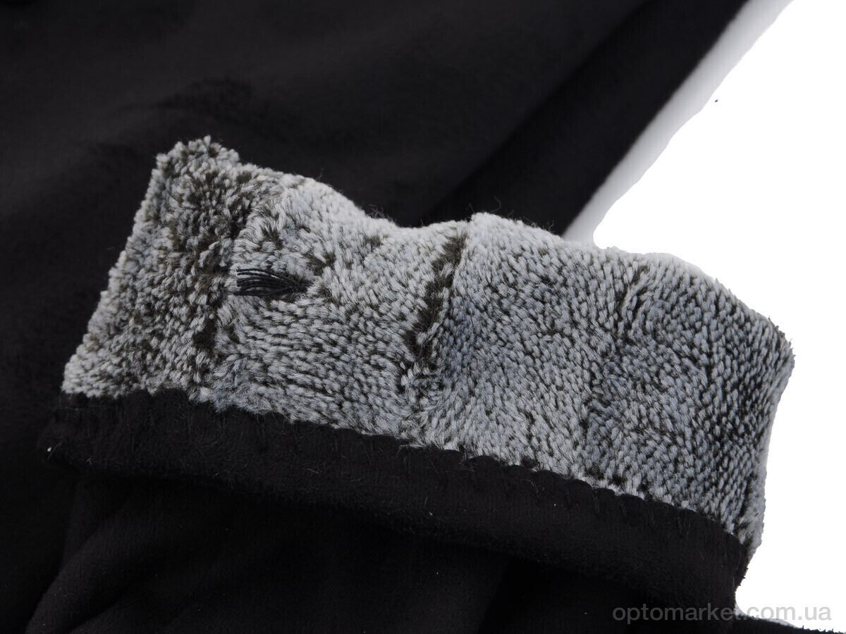 Купить Рукавички жіночі 03 замш махра RuBi чорний, фото 2