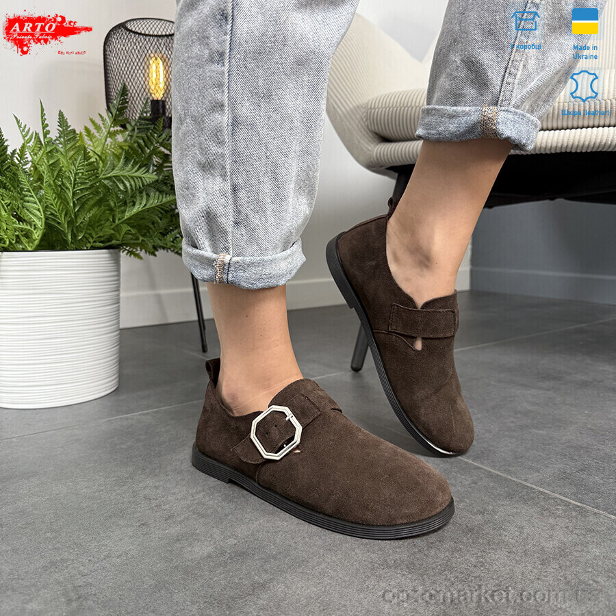 Купить Туфлі жіночі 030 коричневий з. ARTO коричневий, фото 3