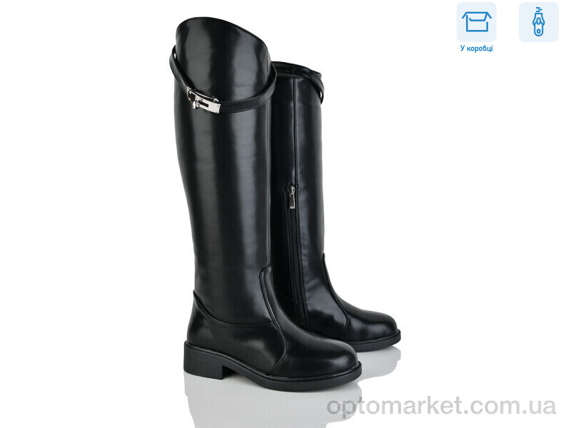 Купить Чоботи жіночі 03006-2d Ailinda чорний, фото 1