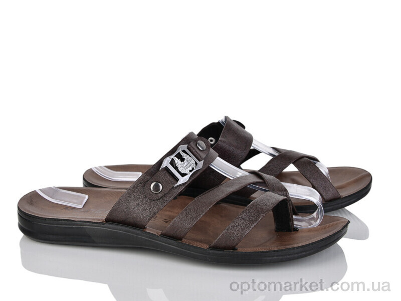 Купить Шльопанці чоловічі 0316 коричневий Modelx коричневий, фото 1