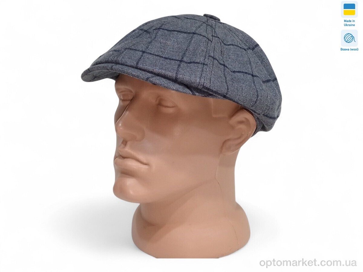 Купить Кепка чоловічі 0342 св.сірий клітинка Mabi сірий, фото 1