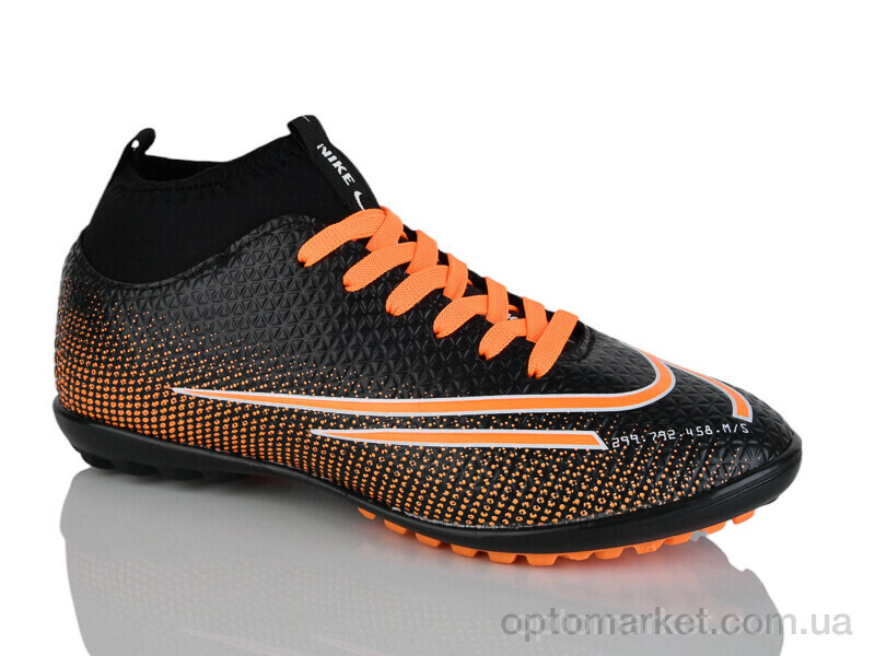 Купить Футбольне взуття дитячі 043-2 чорно-помаранч. N.ke чорний, фото 2
