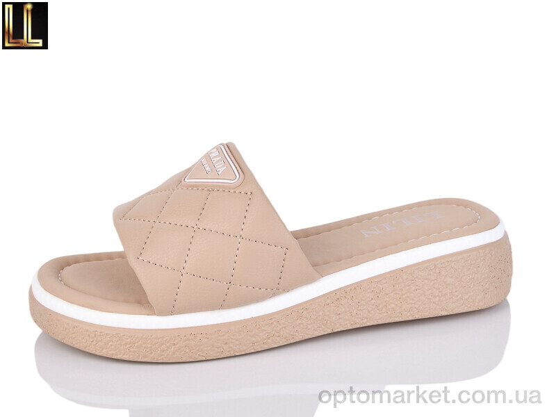 Купить Шльопанці жіночі 044-7 Lilin коричневий, фото 2