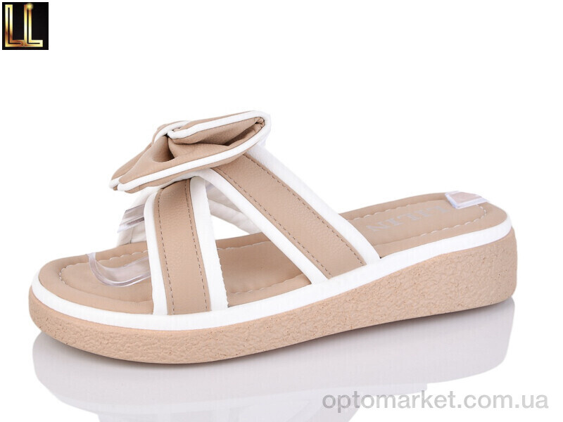 Купить Шльопанці жіночі 046-7 Lilin бежевий, фото 1
