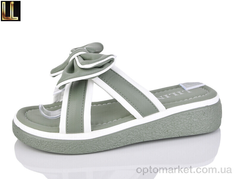 Купить Шльопанці жіночі 046-8 Lilin зелений, фото 1