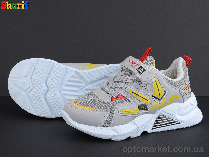 Купить Кросівки дитячі 049 grey-red (26-30) Alessio сірий, фото 2