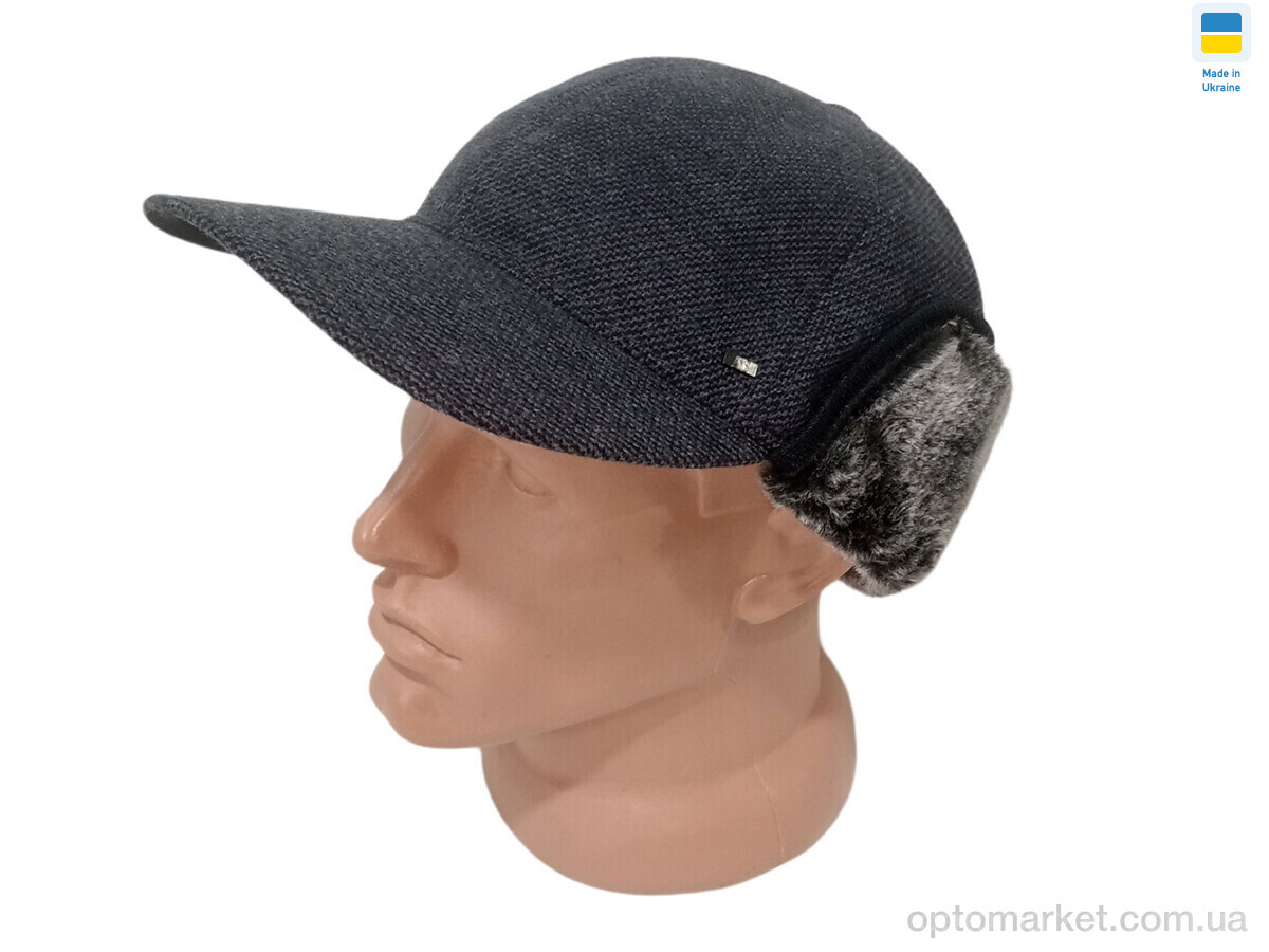 Купить Кепка чоловічі 0495 бейсболка вуха зимовий хутро графіт Mabi графіт, фото 1