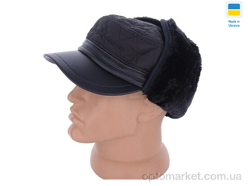 Купить Кепка чоловічі 0497 німка зимова вуха хутро чорний Mabi чорний, фото 1